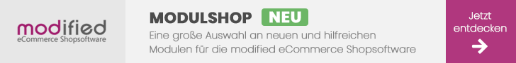 Modulshop - Eine große Auswahl an neuen und hilfreichen Modulen für die modified eCommerce Shopsoftware