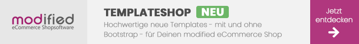 Templateshop - Eine große Auswahl an neuen und modernen Templates für die modified eCommerce Shopsoftware